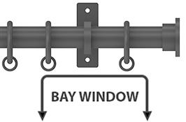 Arc 25mm Metal Bay Window Pole Lead, Disc