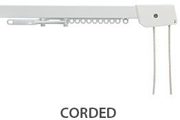 Silent Gliss Corded 3000 Curtain Track White