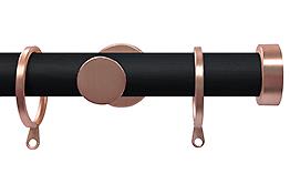 Swish Soho 28mm Metal Woodgrain Pole Vamp Rose Gold