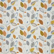Iliv Nordic Forest Leaves Tangerine Fabric