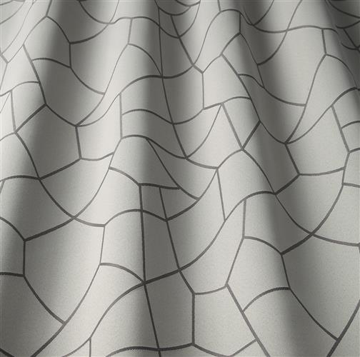 Iliv Expression Abstract FR Pewter Fabric