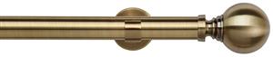 Speedy 35mm Poles Apart IDC Metal Eyelet Pole Antique Brass, Globe