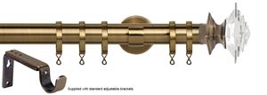 Speedy 35mm Poles Apart Metal Pole Standard Antique Brass Luxe Aztec