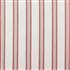 Clarke & Clarke Ticking Stripes Oxford Red Fabric