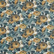 Clarke & Clarke Marianne Sunforest Denim/Linen Fabric