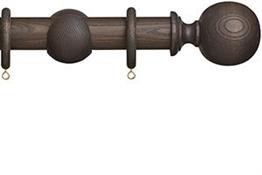 Hallis Eden 35mm Wood Pole Umber Ball
