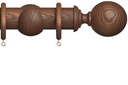 Hallis Eden 45mm Wood Pole Cocoa Ball