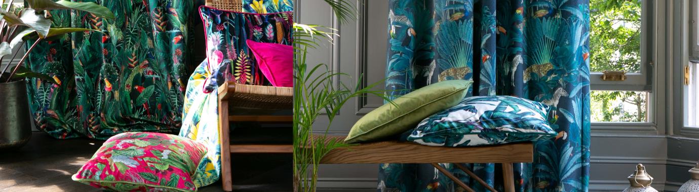 Chatham Glyn Tropical Velvets Fabric 