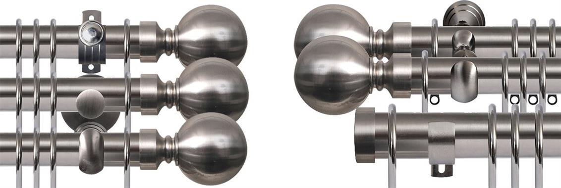 Renaissance Contract 29mm Stainless Steel Curtain Poles