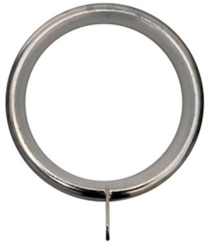 Renaissance 28mm Dimensions Curtain Rings Polished Silver