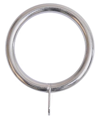 Renaissance 28/25mm Extensis Metal Curtain Pole Rings, Brushed Nickel