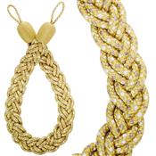 Hallis Highland Rope Tieback Embrace Gold