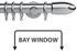 Neo 35mm Bay Window Pole Chrome Bullet