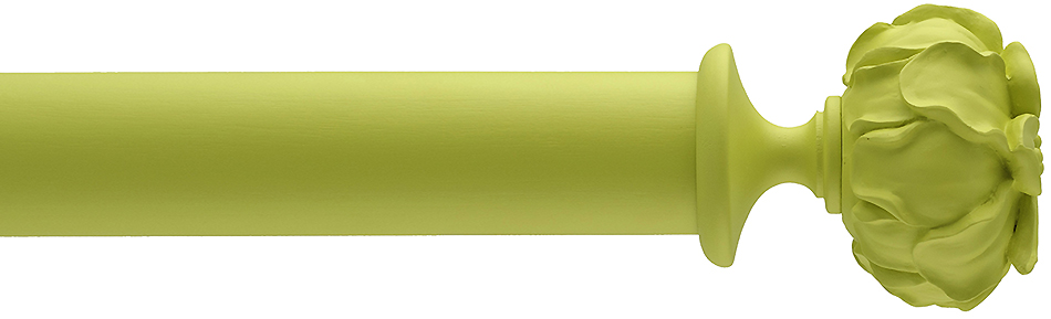 Byron Floral Neon 35mm 45mm Curtain Pole Lime Green, Peony | Just Poles